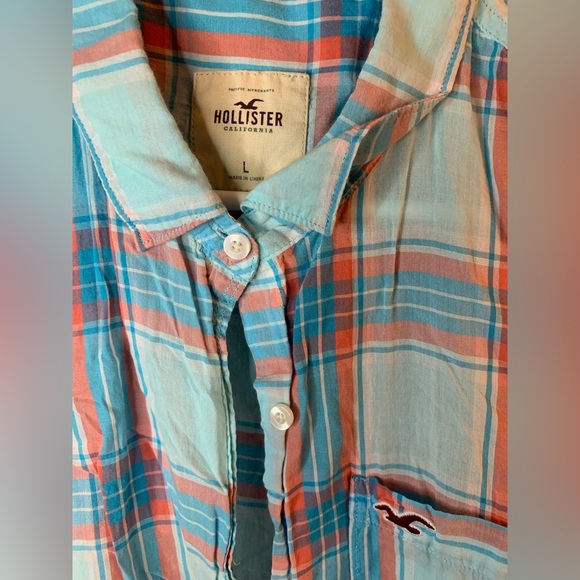 Hollister California women’s sleeveless shirt, button down size large - Picture 4 of 4